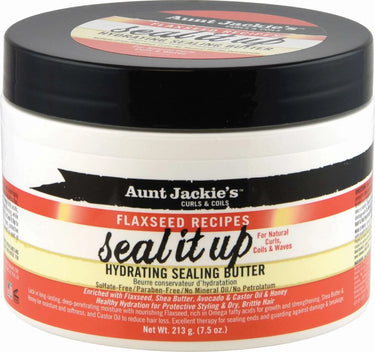 Aunt Jackie's Flaxseed Recipes Seal It Up Hydrating Sealing Butter 7.5oz - ANNS BEAUTY SUPPLY
